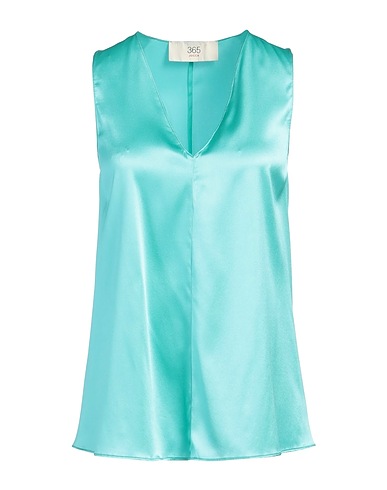 JUCCA Top Turquoise 94% Silk, 6% Elastane