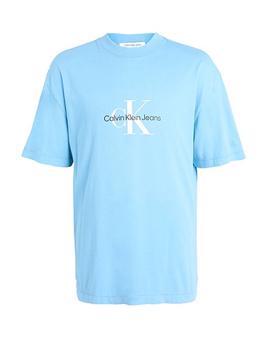 CALVIN KLEIN JEANS T-shirt Light blue 100% Cotton
