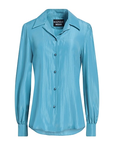 BOUTIQUE MOSCHINO Camicie e bluse tinta unita Verde petrolio 74% Acetato, 26% Seta