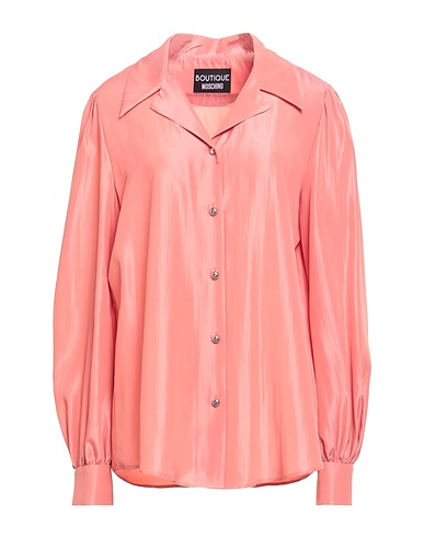 BOUTIQUE MOSCHINO Solid color shirts & blouses Antique rose 74% Acetate, 26% Silk