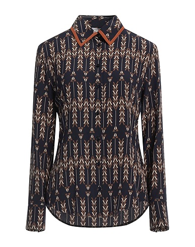 STELLA McCARTNEY Patterned shirts & blouses Midnight blue Silk