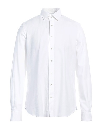 MICHAEL KORS MENS Solid color shirt White 86% Cotton, 14% Linen