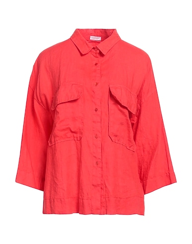 ROSSOPURO Linen shirt Red 100% Linen