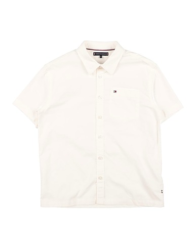 TOMMY HILFIGER 無地シャツ ホワイト コットン