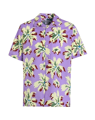 PS PAUL SMITH Patterned shirt Mauve 100% Cotton
