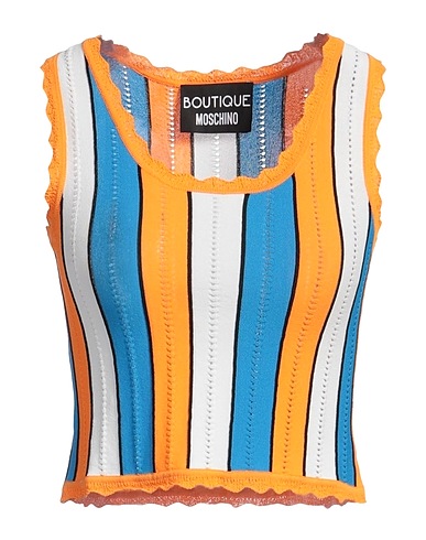 BOUTIQUE MOSCHINO Top Orange 65% Viscose, 35% Polyamide