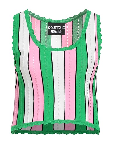 BOUTIQUE MOSCHINO Top Grün 65% Viskose, 35% Polyamid