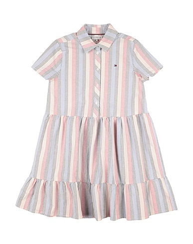 TOMMY HILFIGER Dress White 97% Cotton, 3% Elastane