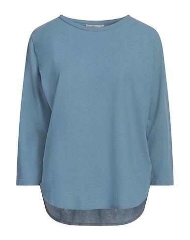 ZANONE Basic T-Shirt BY SLOWEAR Slate blue 100% Cotton