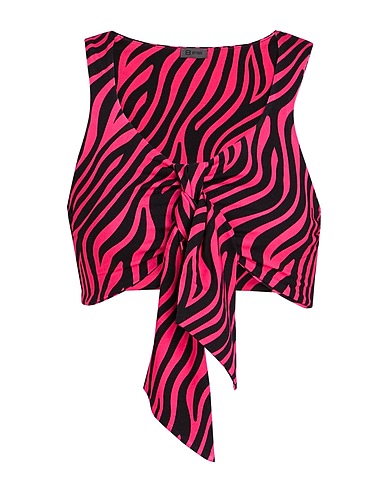 8 by YOOX Top Fuchsia 95% Viscose, 5% Elastane
