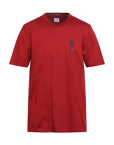 C.P. COMPANY T-shirt THE METROPOLIS SERIES Brick red 100% Cotton