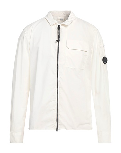 C.P. COMPANY Solid colour shirt Off white 100% Cotton