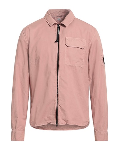 C.P. COMPANY Solid color shirt Antique rose 100% Cotton