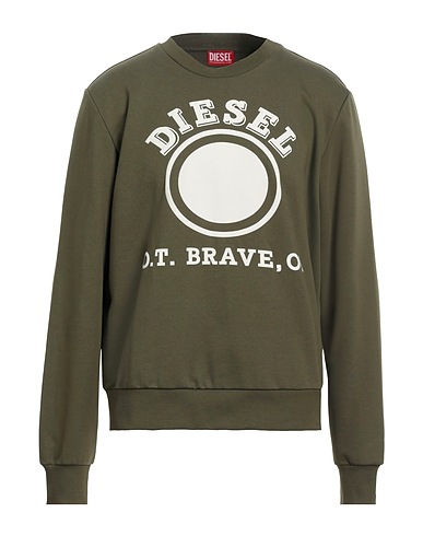 DIESEL スウェット ミリタリーグリーン コットン 60% / ポリエステル 40% / ポリウレタン