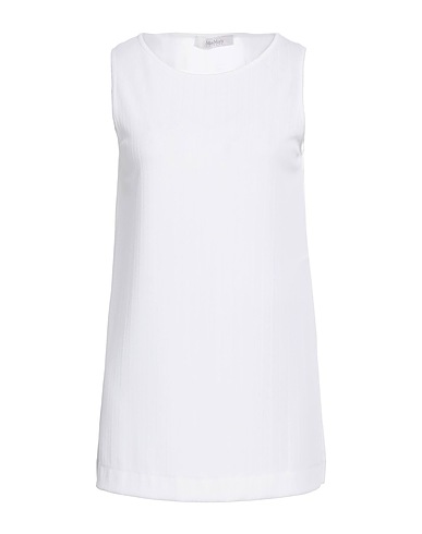 MAX MARA Top LEISURE White 95% Polyester, 5% Elastane