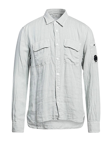 C.P. COMPANY Linen shirt Light grey 100% Linen