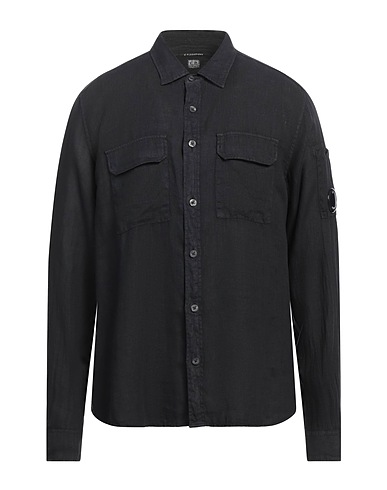 C.P. COMPANY Linen shirt Black 100% Linen