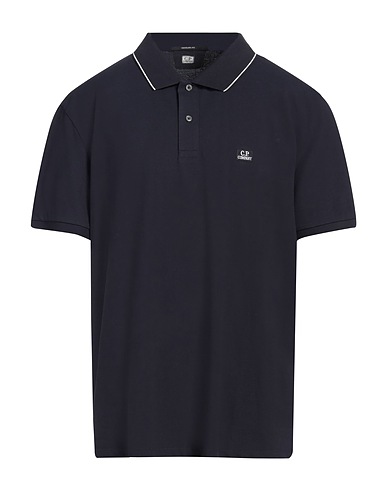 C.P. COMPANY Polo shirt Midnight blue 95% Cotton, 5% Elastane