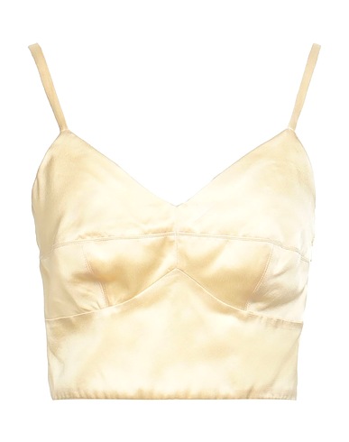 PUCCI Top Pastel yellow 67% Acetate, 33% Polyester