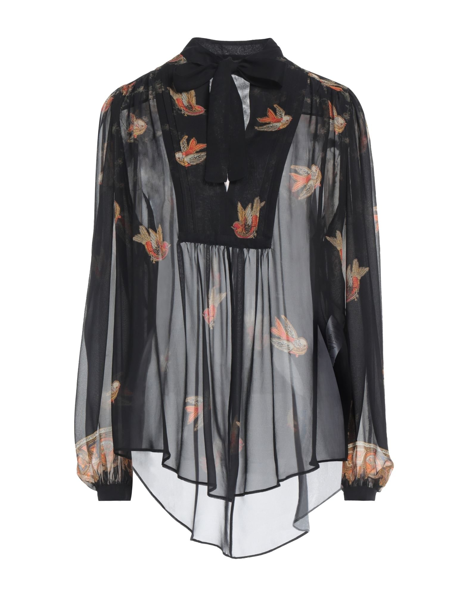 ETRO シルクトップス ブラック レディース