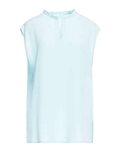 ETRO Silk top Sky blue 100% Silk
