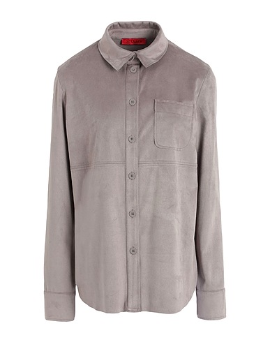 MAX&Co. Camicie e bluse tinta unita Tortora 90% Poliestere, 10% Elastan