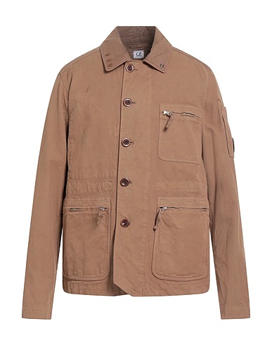 C.P. COMPANY Solid colour shirt Khaki 100% Cotton