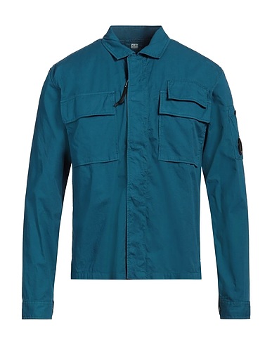 C.P. COMPANY Solid colour shirt Deep teal 100% Cotton