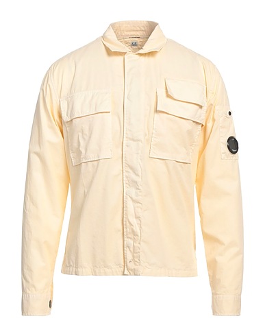 C.P. COMPANY Camicia tinta unita Avorio 100% Cotone