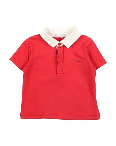 PEUTEREY Polo shirt Red 94% Cotton, 6% Elastane