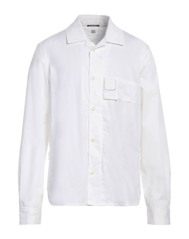 C.P. COMPANY Solid colour shirt White 100% Cotton