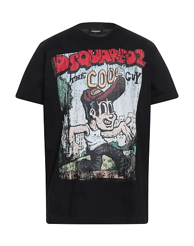 DSQUARED2 Ｔシャツ ブラック コットン 100%