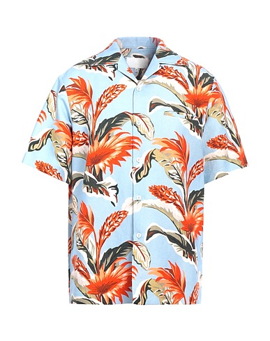 MAISON MARGIELA Patterned shirt 69% Linen, 31% Cotton