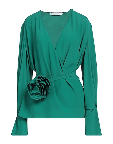 SIMONA CORSELLINI Top Green 83% Acetate, 17% Silk
