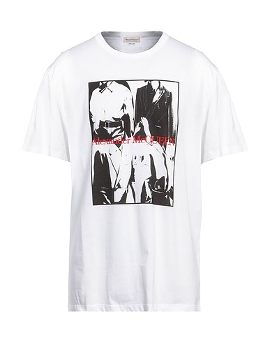 MCQUEEN T-shirt White 100% Cotton, Polyester
