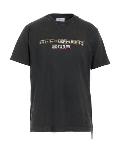 OFF-WHITE™ T-shirt Grey 100% Cotton, Elastane