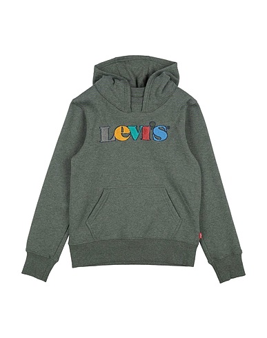 LEVI'S Sweatshirt Military green 60% Cotton, 40% Polyester