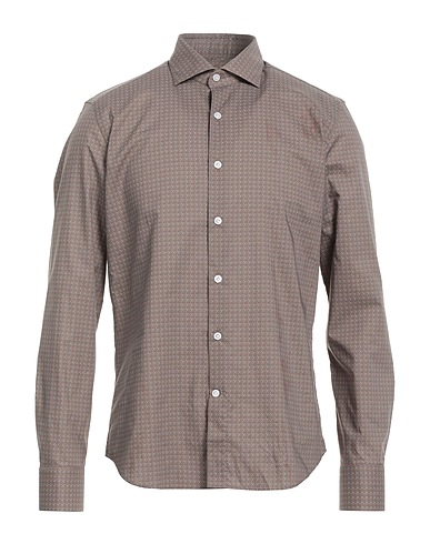 SONRISA Patterned shirt Khaki 100% Cotton