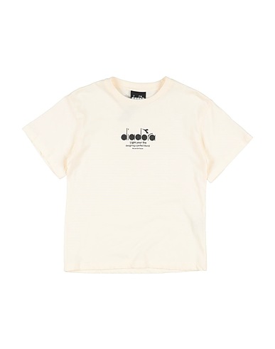 DIADORA T-shirt Ivory 100% Cotton
