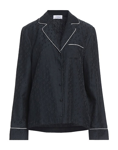 OFF-WHITE™ Patterned shirts & blouses Black 56% Silk, 44% Cotton
