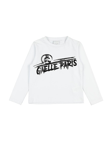 GAëLLE Paris T-shirt White 93% Cotton, 7% Elastane