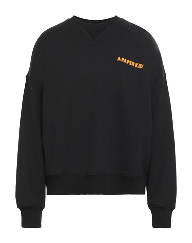 A PAPER KID Sweatshirt Schwarz 100% Baumwolle