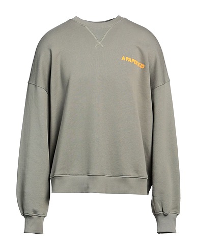 A PAPER KID Sweatshirt Military green 100% Cotton