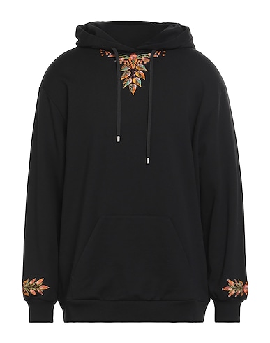 ETRO Hooded sweatshirt Black 100% Cotton, Elastane