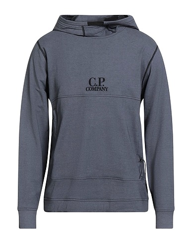 C.P. COMPANY Hooded sweatshirt Slate blue 100% Cotton
