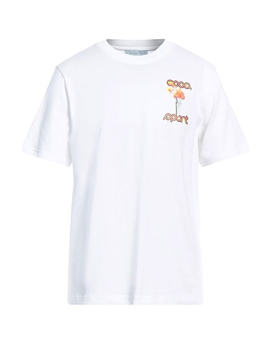 CASABLANCA T-shirt Bianco 100% Cotone organico