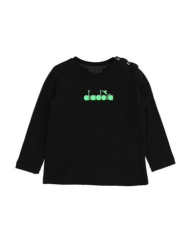 DIADORA T-shirt Black 100% Cotton