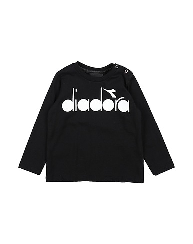 DIADORA T-shirt Black 100% Cotton
