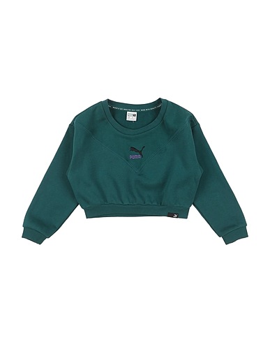 PUMA Sweatshirt Dunkelgrün 68% Baumwolle, 32% Polyester