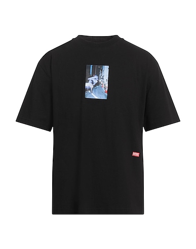 DIESEL T-shirt Nero 100% Cotone